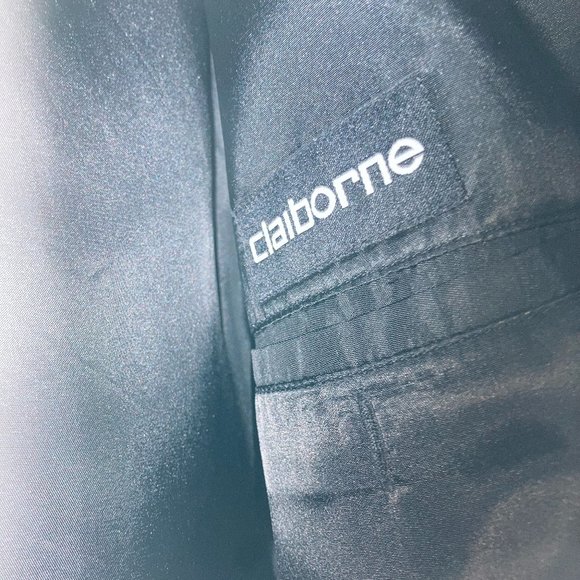 vintage men's claiborne black jacket size L - Picture 4 of 7